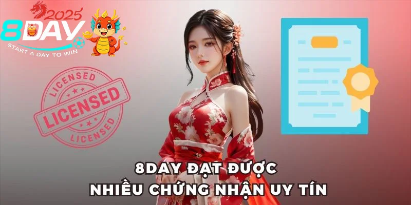 8DAY 8DAY đạt được nhiều chứng nhận uy tín