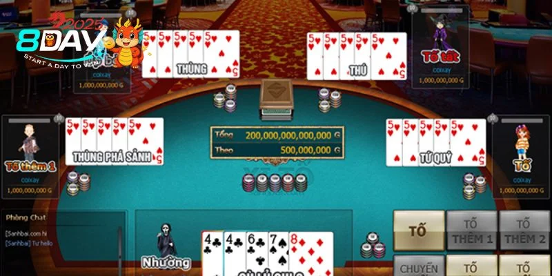 Bài Xì Tố Online – Thống Trị Sòng Bài Với Chiến Lược Đỉnh Cao Một số thông tin về bài xì tố online tại 8DAY